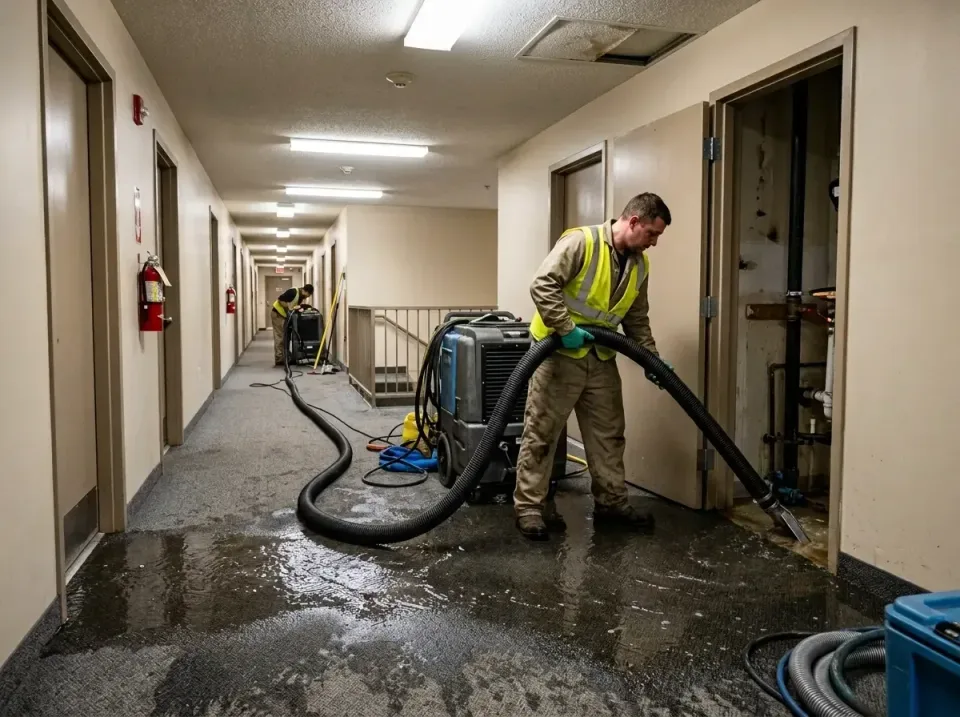 multi-unit-apartment-hallway-f-005 — frequently asked questions, Emergency Burst Pipe Water Extraction & Removal in Lake Vil…